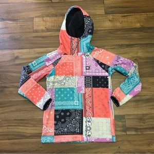 DC Salem DWR Womens Hoodie Bandana Sz M